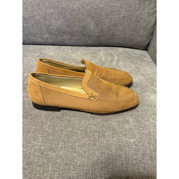 Bruno Magli Tan Leather Laser Cut Loafer Mens size 10.5 main image 6